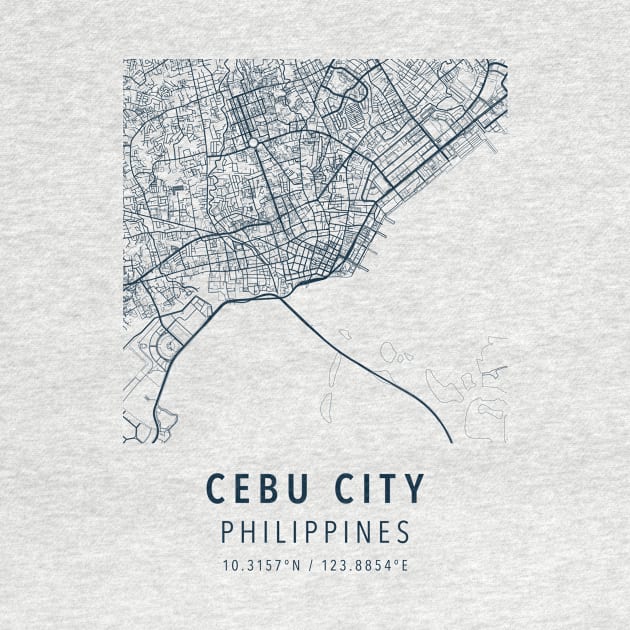 cebu city simple map by boy cartograph